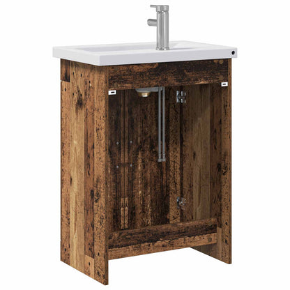 Badkamermeubelset Oud hout 61 x 40 x 84,5 cm Bewerkt hout