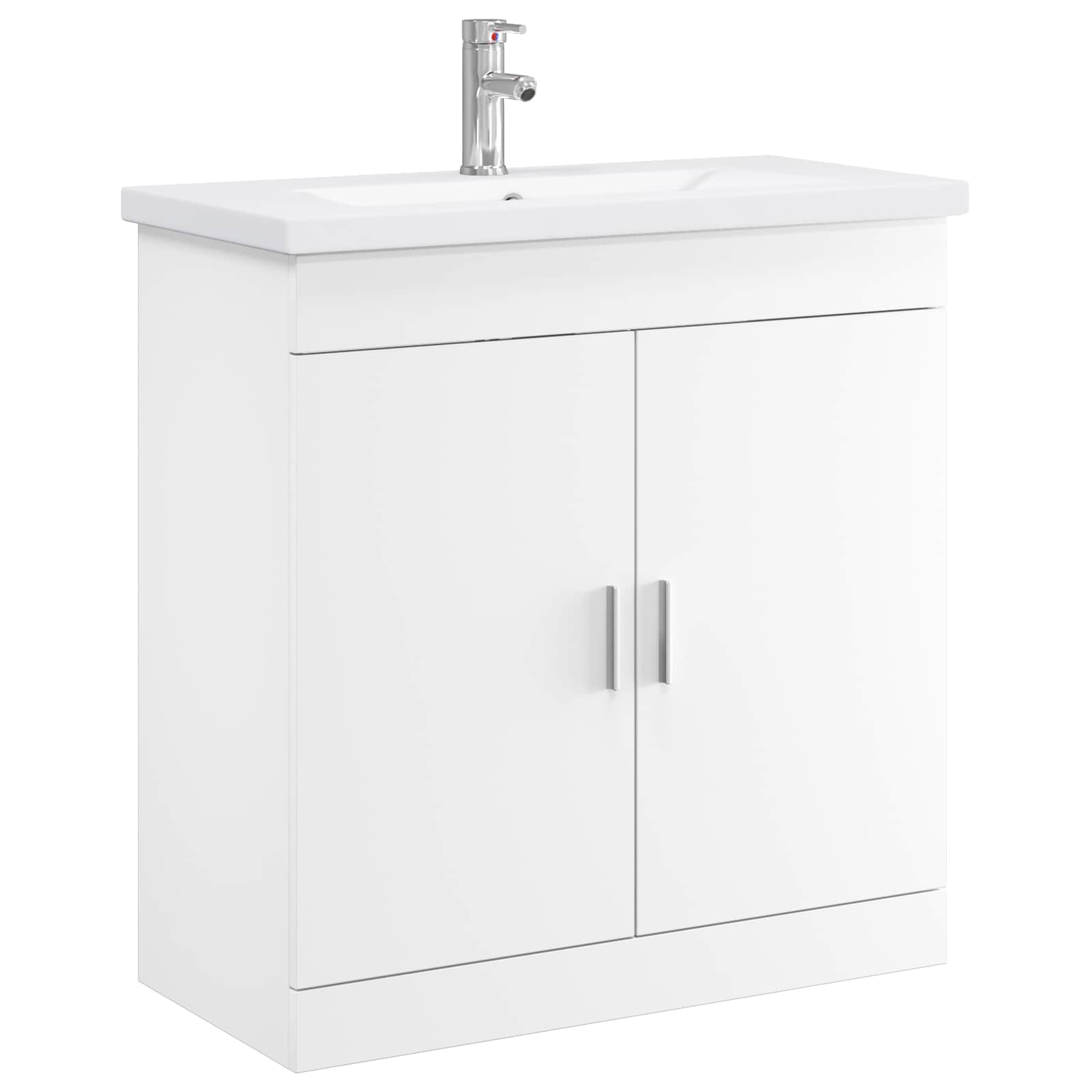 Badkamermeubelset Wit 81 x 40 x 84,5 cm Bewerkt hout