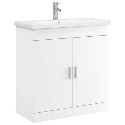 Badkamermeubelset Wit 81 x 40 x 84,5 cm Bewerkt hout