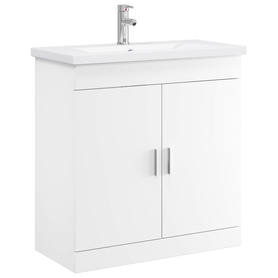 Badkamermeubelset Wit 81 x 40 x 84,5 cm Bewerkt hout