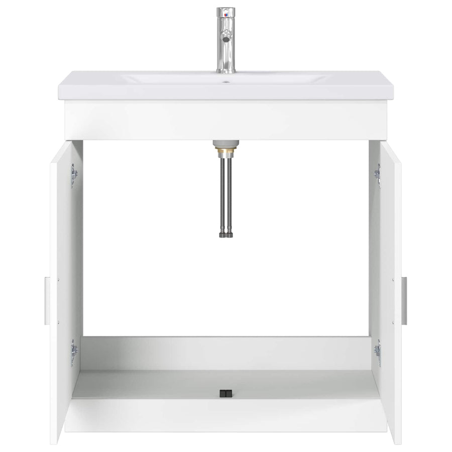 Badkamermeubelset Wit 81 x 40 x 84,5 cm Bewerkt hout