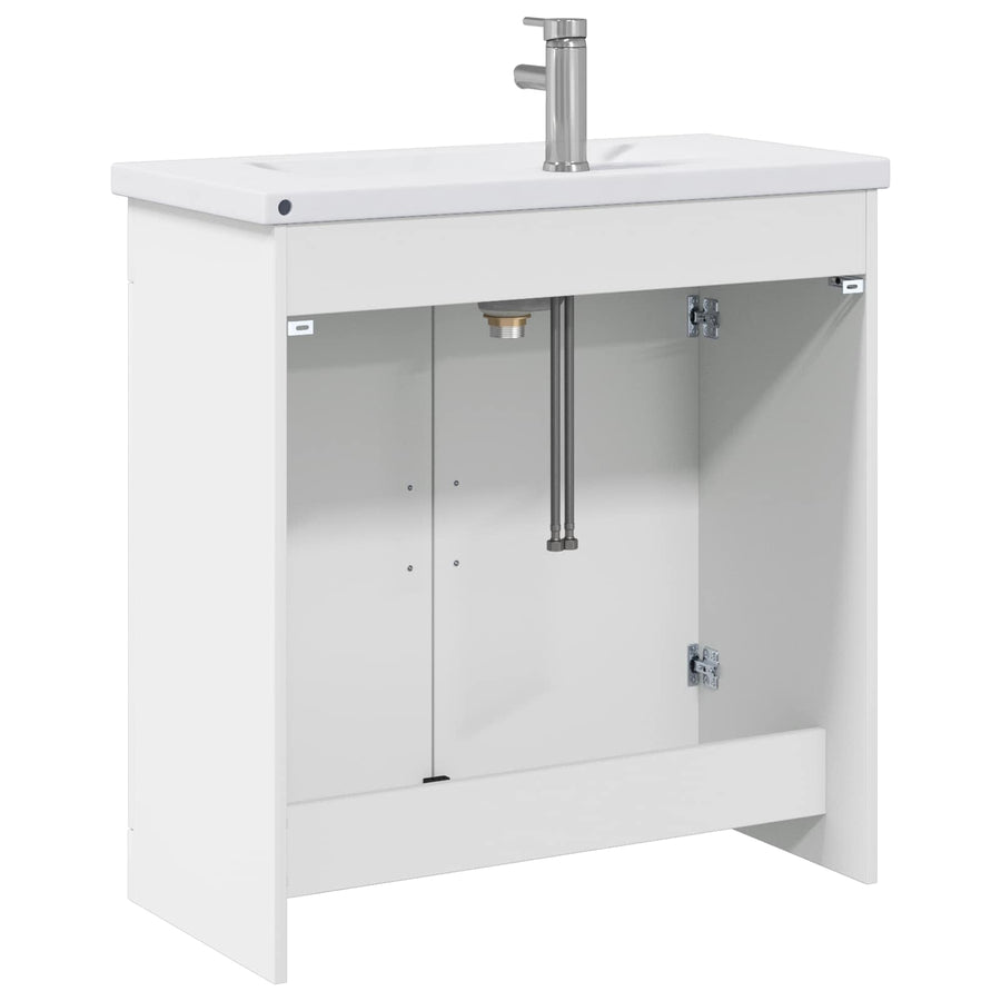 Badkamermeubelset Wit 81 x 40 x 84,5 cm Bewerkt hout