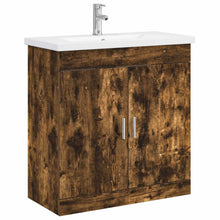 Badkamermeubelset Gerookt eiken 81 x 40 x 84,5 cm Bewerkt hout