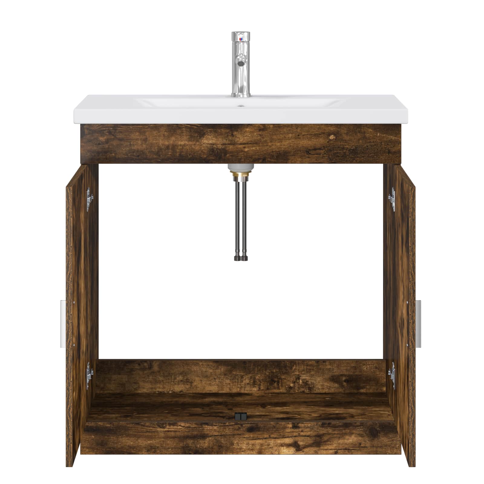 Badkamermeubelset Gerookt eiken 81 x 40 x 84,5 cm Bewerkt hout
