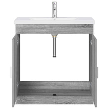 Badkamermeubelset Grijs Sonoma 81 x 40 x 84,5 cm Bewerkt hout