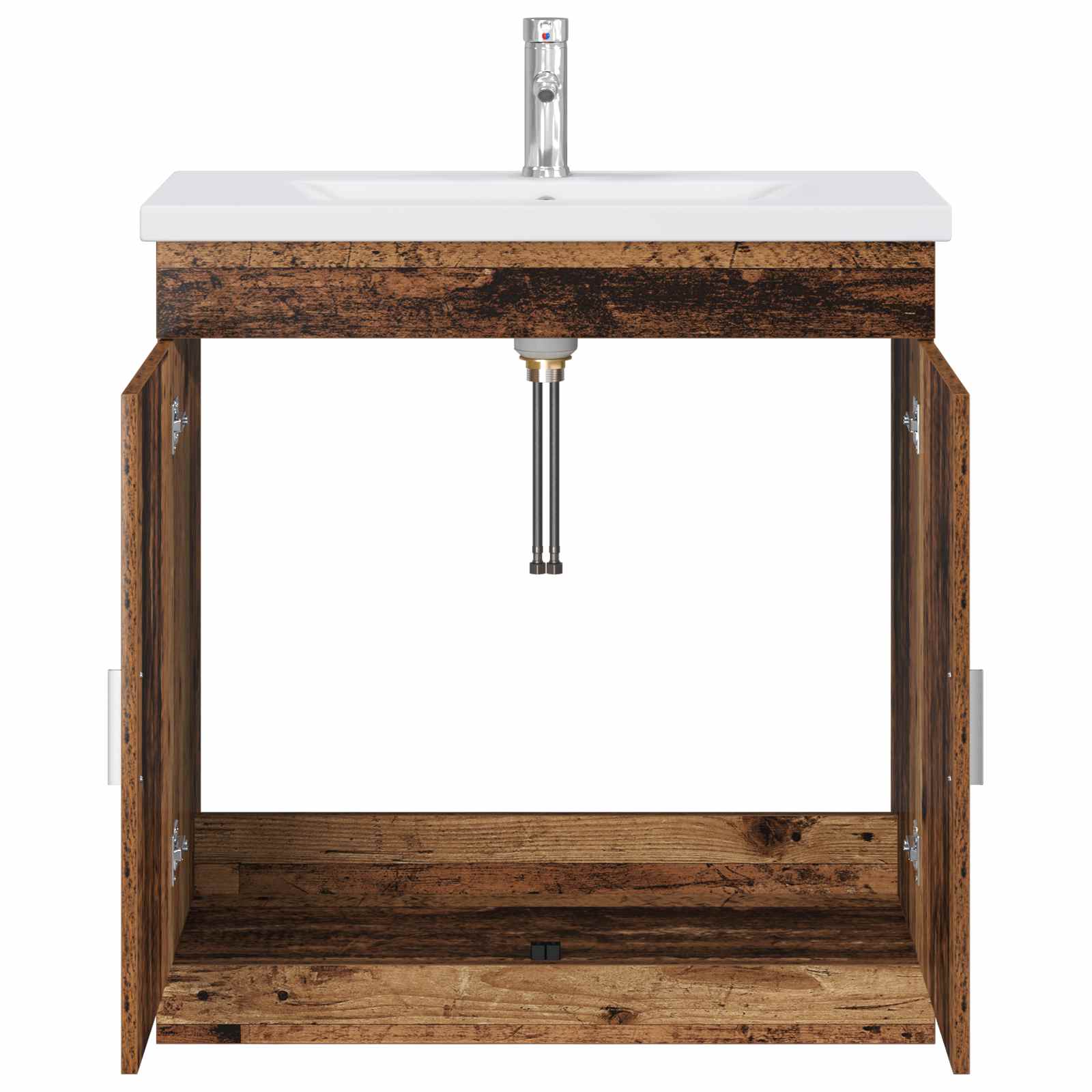 Badkamermeubelset Oud hout 81 x 40 x 84,5 cm Bewerkt hout