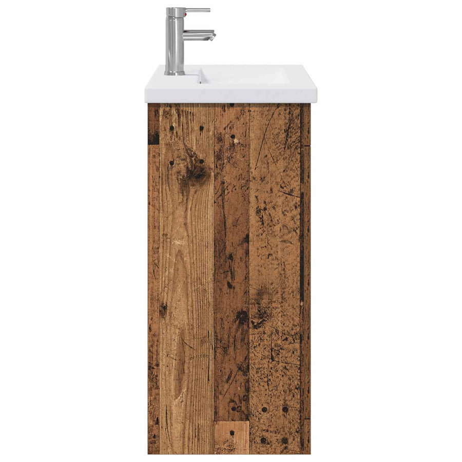 Badkamermeubelset Oud hout 81 x 40 x 84,5 cm Bewerkt hout