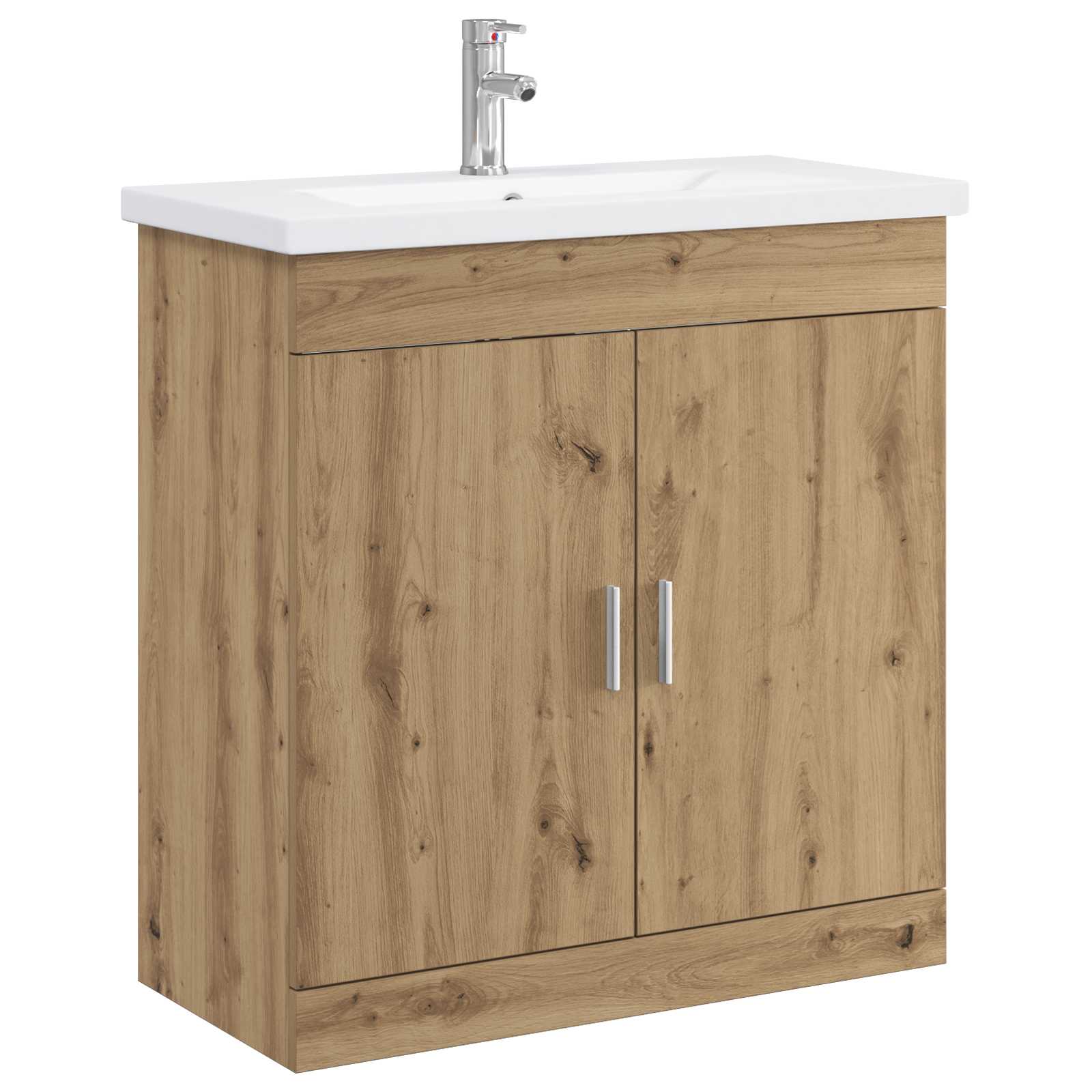 Badkamermeubelset Artisanaal eiken 81 x 40 x 84,5 cm