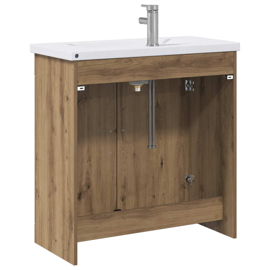 Badkamermeubelset Artisanaal eiken 81 x 40 x 84,5 cm
