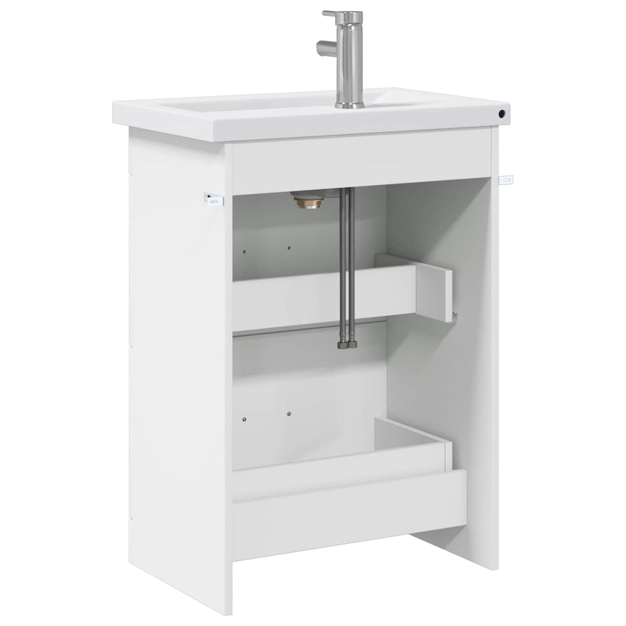 Badkamermeubelset Wit 61 x 40 x 84,5 cm Bewerkt hout