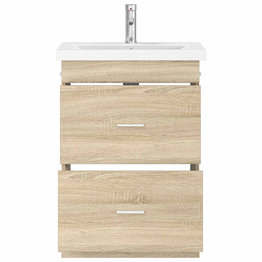 Badkamermeubelset Sonoma Eiken 61 x 40 x 84,5 cm Bewerkt hout