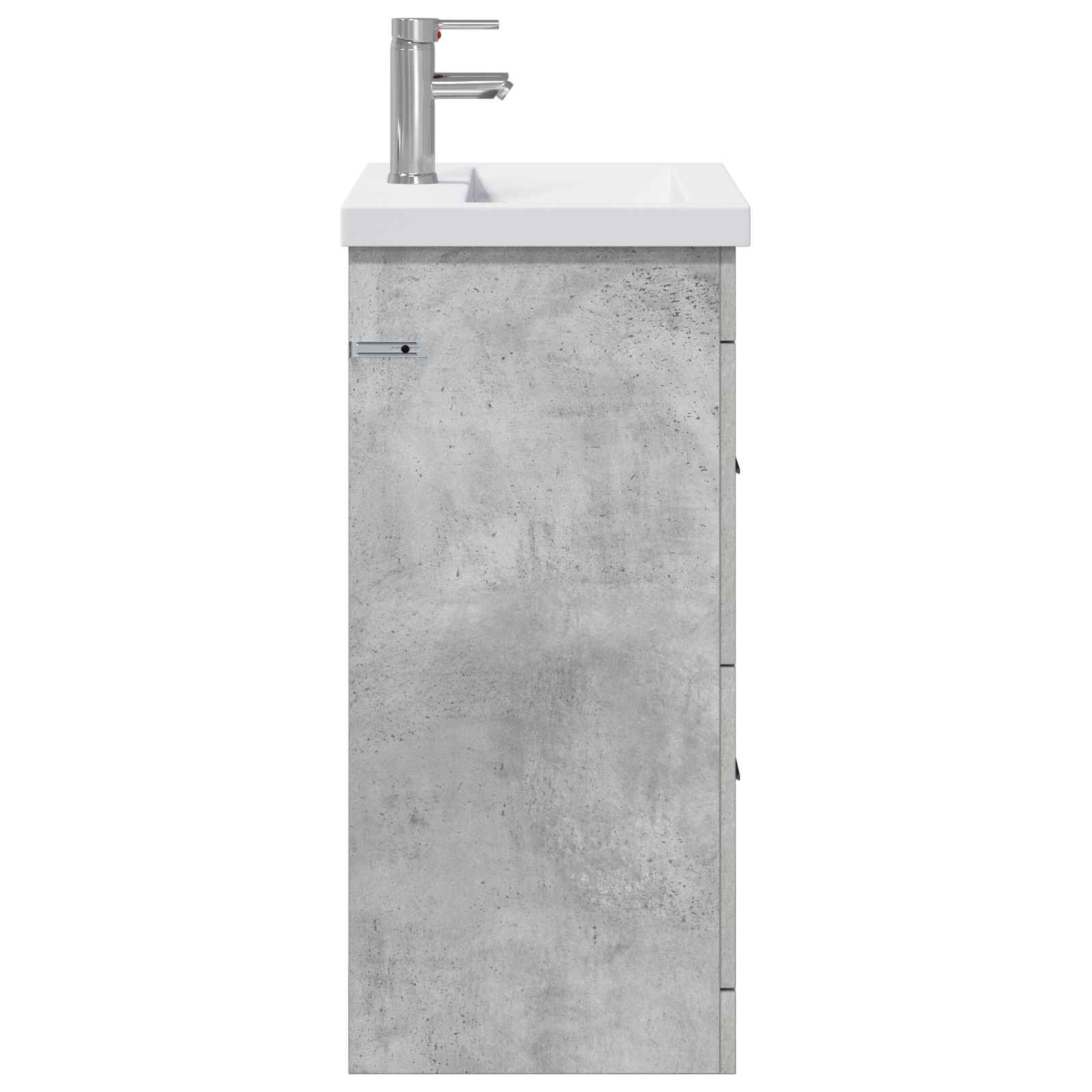 Badkamermeubelset Betongrijs 61 x 40 x 84,5 cm Bewerkt hout