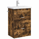 Bathroom furniture set Smoked oak 61 x 40 x 84.5 cm Engineered wood