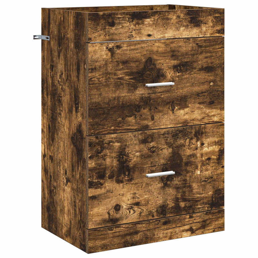 Badkamermeubelset Gerookt eiken 61 x 40 x 84,5 cm Bewerkt hout