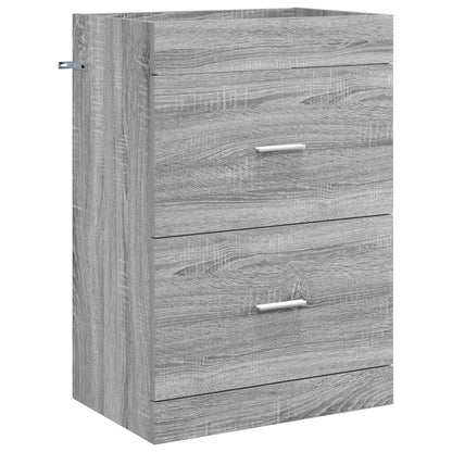 Badkamermeubelset Grijs Sonoma 61 x 40 x 84,5 cm Bewerkt hout