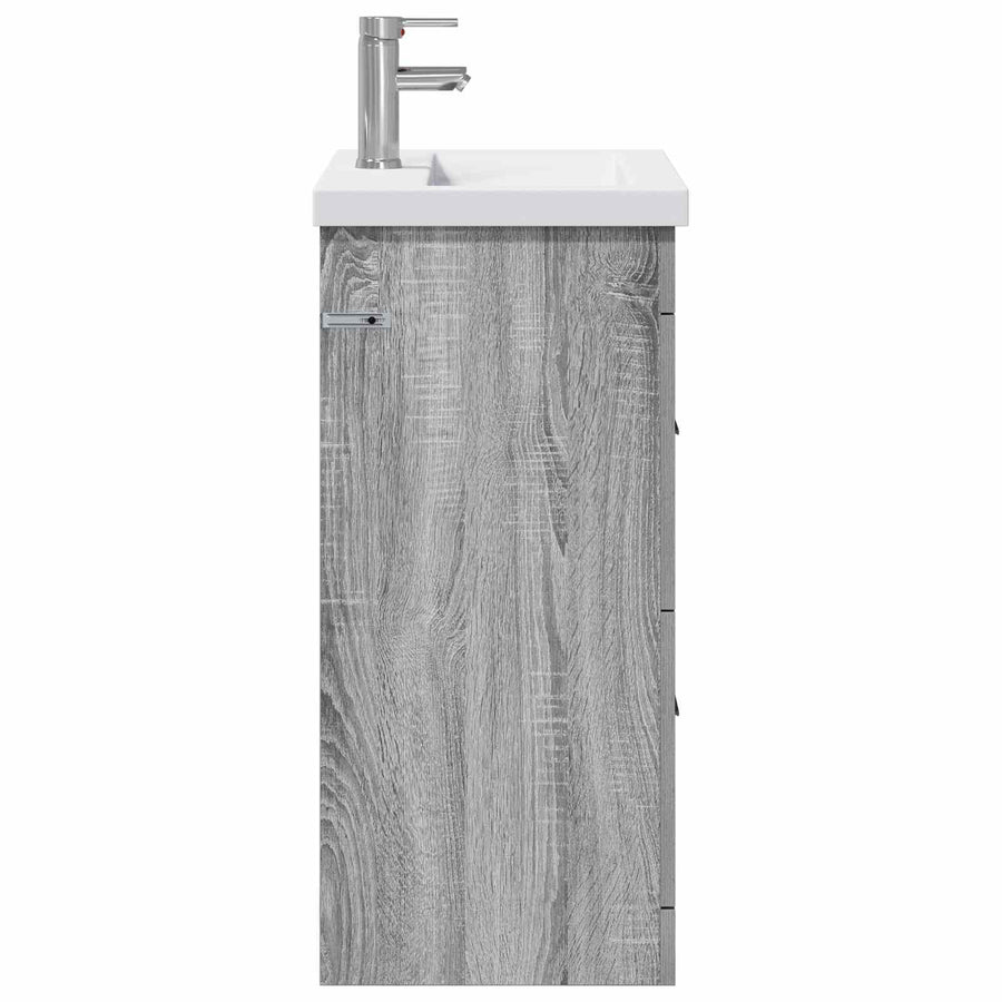 Badkamermeubelset Grijs Sonoma 61 x 40 x 84,5 cm Bewerkt hout