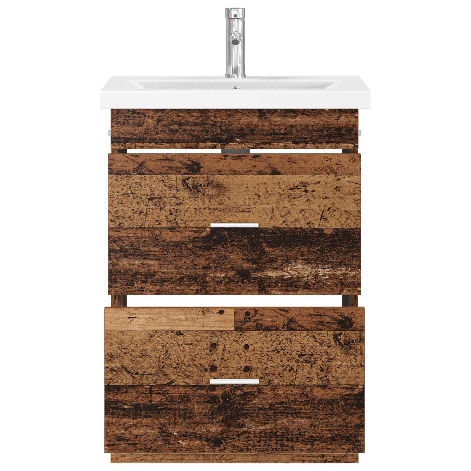 Badkamermeubelset Oud hout 61 x 40 x 84,5 cm Bewerkt hout