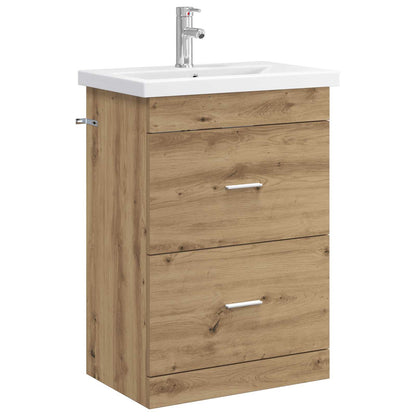 Badkamermeubelset Artisanaal eiken 61 x 40 x 84,5 cm