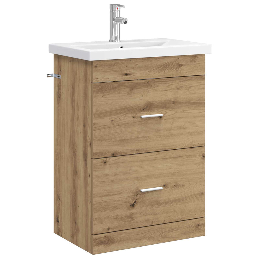 Badkamermeubelset Artisanaal eiken 61 x 40 x 84,5 cm