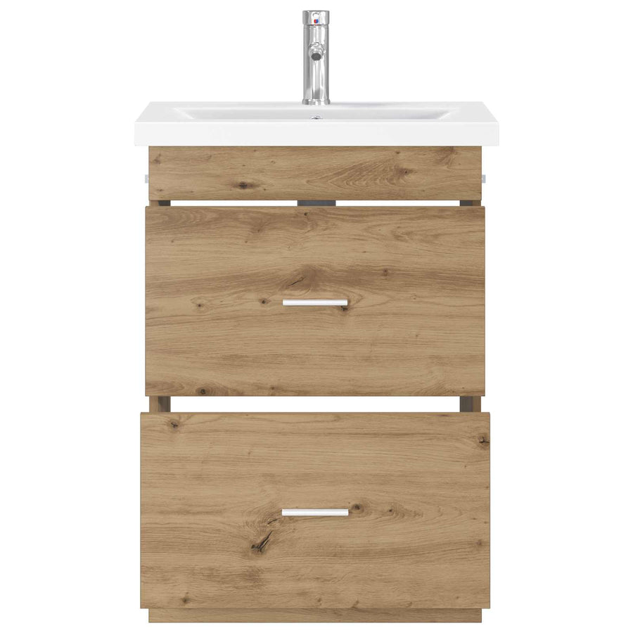 Badkamermeubelset Artisanaal eiken 61 x 40 x 84,5 cm