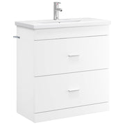 Badkamermeubelset wit 81x40x84,5 cm
