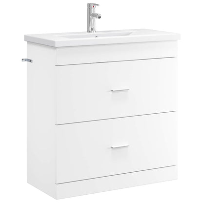 Badkamermeubelset Wit 81 x 40 x 84,5 cm Bewerkt hout