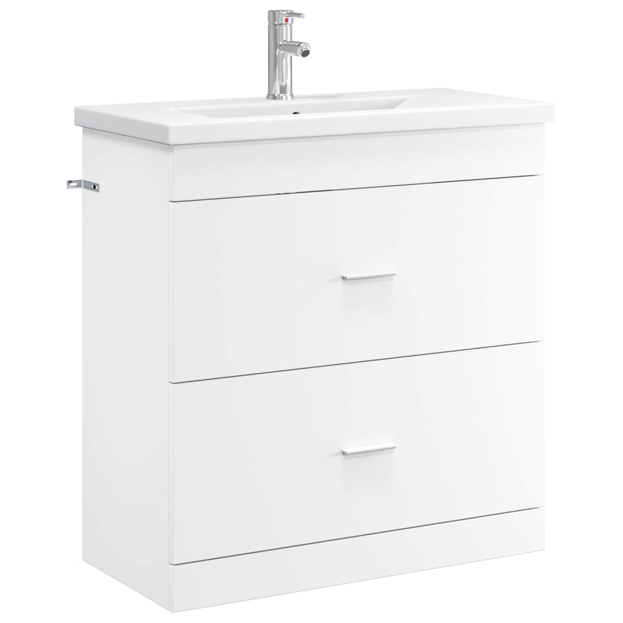 Badkamermeubelset Wit 81 x 40 x 84,5 cm Bewerkt hout