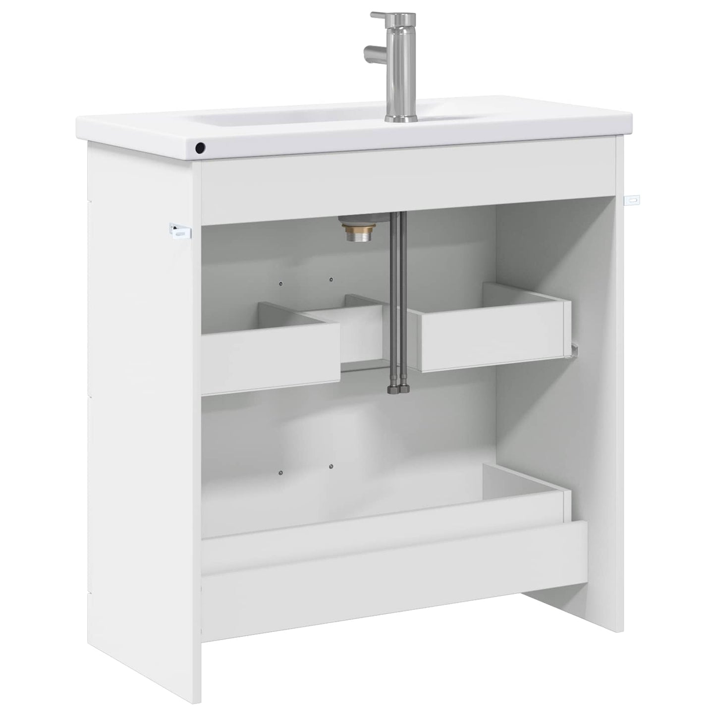 Badkamermeubelset Wit 81 x 40 x 84,5 cm Bewerkt hout