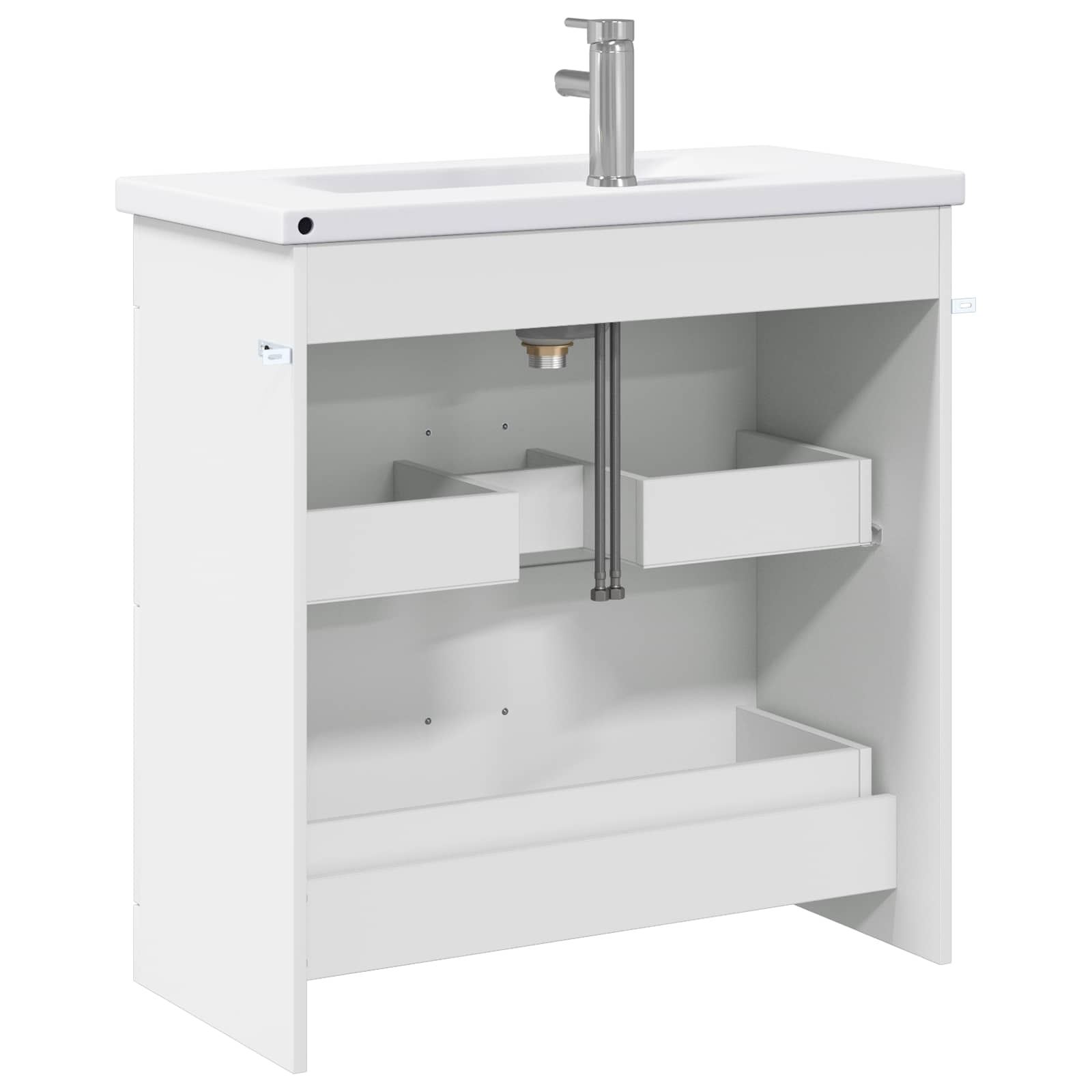 Badkamermeubelset Wit 81 x 40 x 84,5 cm Bewerkt hout