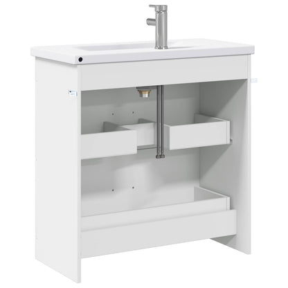 Badkamermeubelset Wit 81 x 40 x 84,5 cm Bewerkt hout
