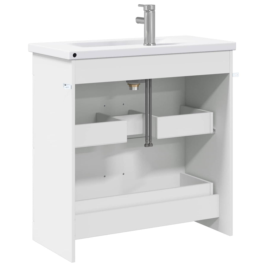 Badkamermeubelset Wit 81 x 40 x 84,5 cm Bewerkt hout