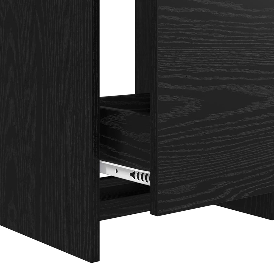 Badkamermeubelset Zwart eiken 81 x 40 x 84,5 cm Bewerkt hout