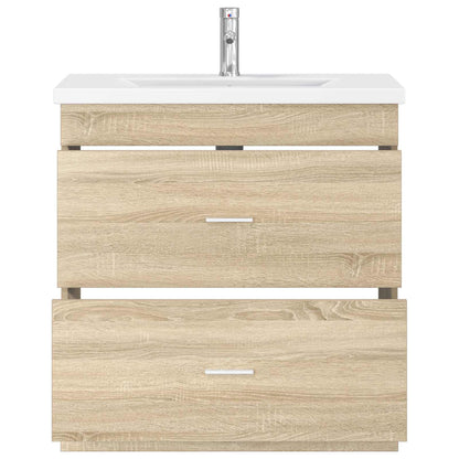 Badkamermeubelset Sonoma Eiken 81 x 40 x 84,5 cm Bewerkt hout