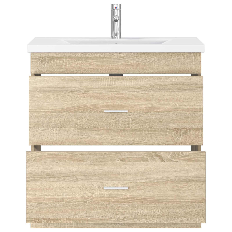Badkamermeubelset Sonoma Eiken 81 x 40 x 84,5 cm Bewerkt hout