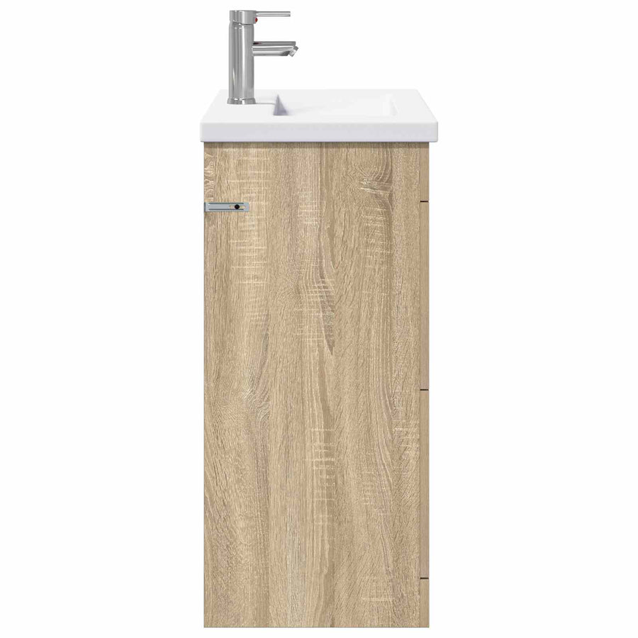 Badkamermeubelset Sonoma Eiken 81 x 40 x 84,5 cm Bewerkt hout