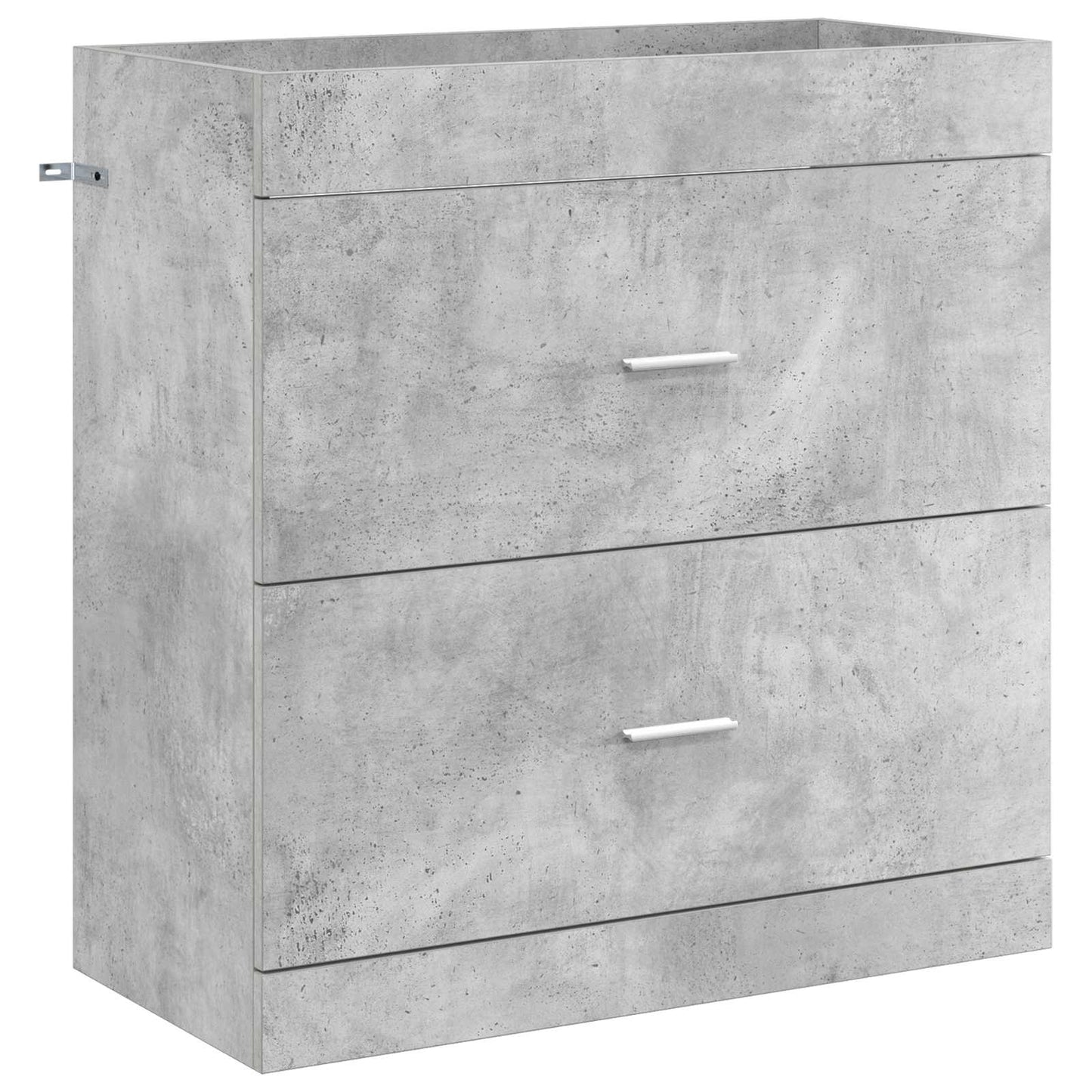 Badkamermeubelset Betongrijs 81 x 40 x 84,5 cm Bewerkt hout
