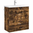 Badkamermeubelset gerookt eiken 81x40x84,5 cm
