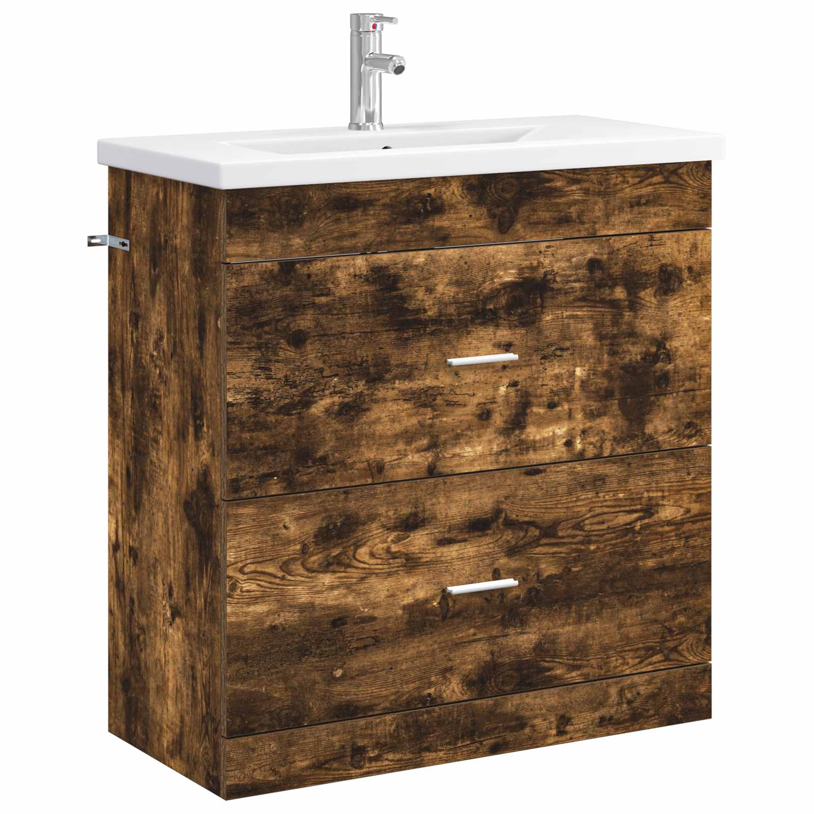 Badkamermeubelset Gerookt eiken 81 x 40 x 84,5 cm Bewerkt hout