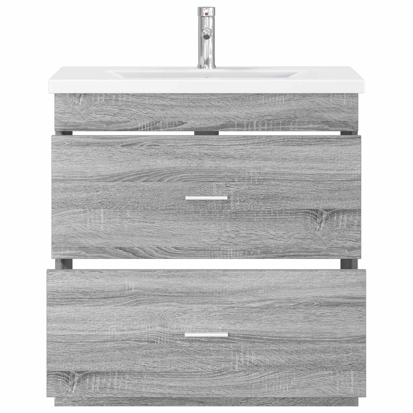Badkamermeubelset Grijs Sonoma 81 x 40 x 84,5 cm Bewerkt hout