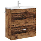 Badkamermeubelset 81x40x84,5 cm bewerkt hout