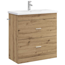 Badkamermeubelset Artisanaal eiken 81 x 40 x 84,5 cm