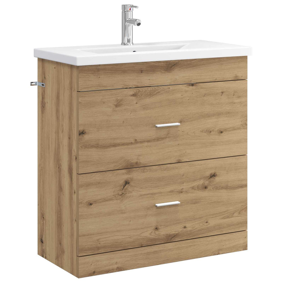 Badkamermeubelset Artisanaal eiken 81 x 40 x 84,5 cm