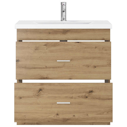 Badkamermeubelset Artisanaal eiken 81 x 40 x 84,5 cm