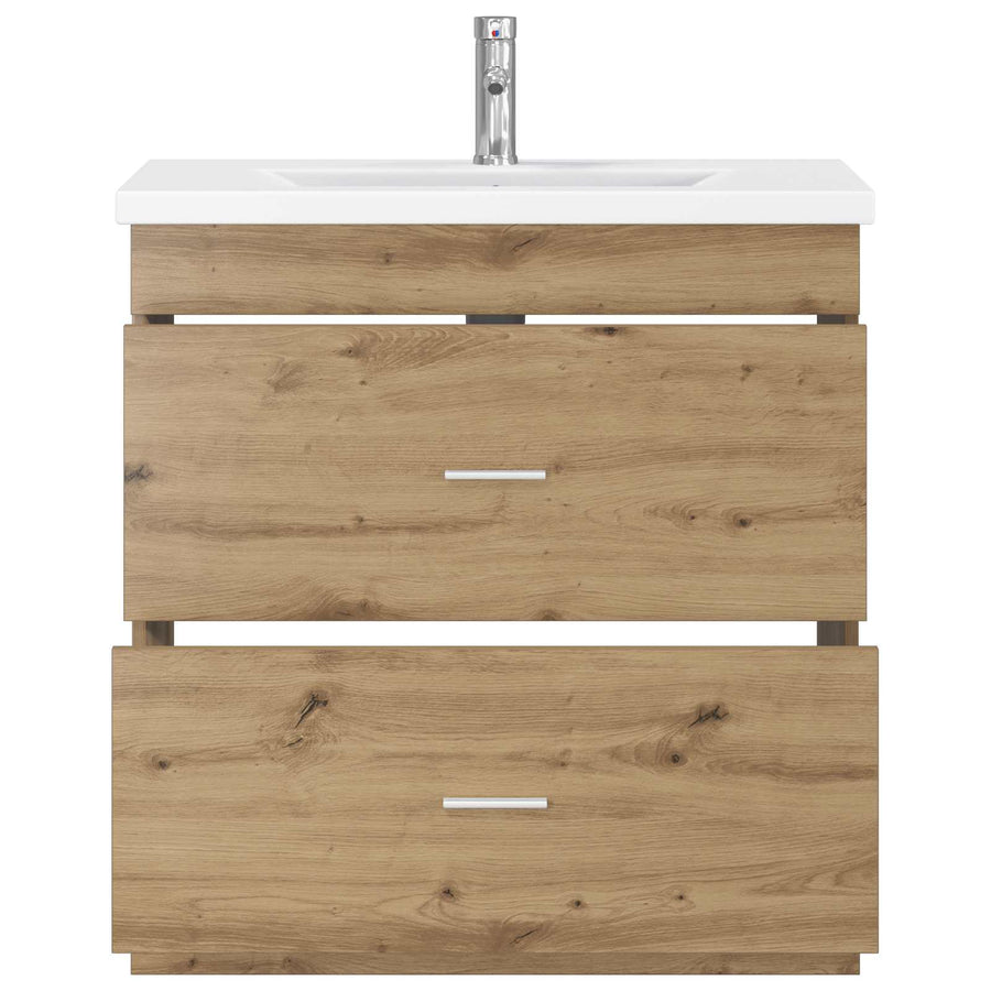 Badkamermeubelset Artisanaal eiken 81 x 40 x 84,5 cm