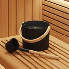 Sauna accessoire set 7L aluminium zwart