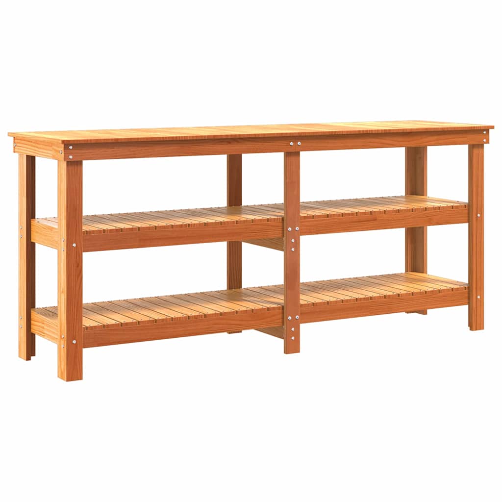Werkbank Wasbruin 181,5 x 50 x 80 cm Massief grenenhout