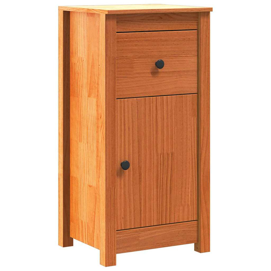 Dressoir met lade Wasbruin 39 x 34,5 x 80 cm Massief grenenhout