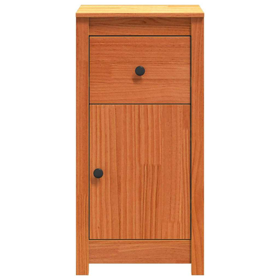 Dressoir met lade Wasbruin 39 x 34,5 x 80 cm Massief grenenhout