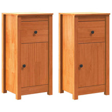 Dressoir 2 pcs Wasbruin 39 x 34,5 x 80 cm Massief grenenhout