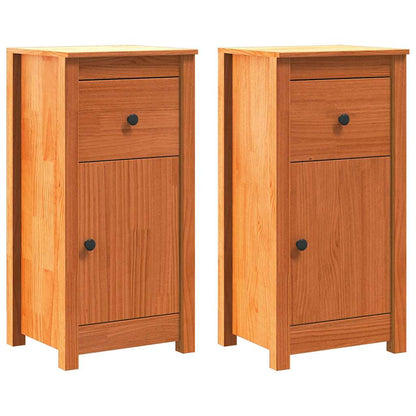 Dressoir 2 pcs Wasbruin 39 x 34,5 x 80 cm Massief grenenhout